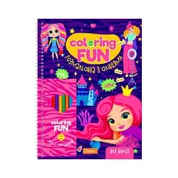 Набір для творчості COLORING FUN, розмальовка з олівцями (В асортименті) - мініатюра 3