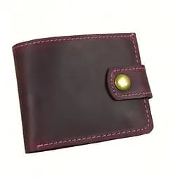 Женское портмоне GS кожаное бордовое