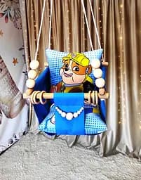 Підвісна гойдалка Щенячий патруль на синьому, гойдалка для дітей