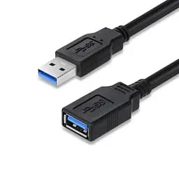 Кабель USB 3.0 AM – USB AF, 1.8 м, черный, ColorWay (CW-CBUF075-BK)
