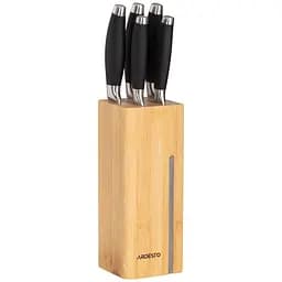 Набір ножів з бамбуковим блоком Ardesto Gemini 6 предметів AR2106SB