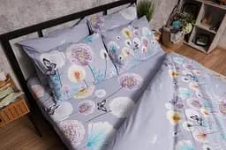 Комплект постільної білизни Moon&Star Бязь Gold Люкс Dandelion Dreams полуторний євро 160х220 наволочки 2х70х70 - мініатюра 8