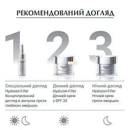 Нічний крем проти зморшок Eucerin Hyaluron Filler, для всіх типів шкіри, 50 мл - мініатюра 6