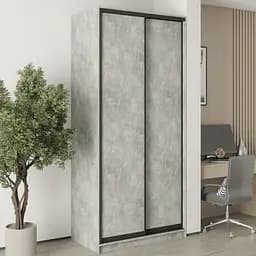 Шкаф-купе двухдверный MebelStar Стандарт BG 2ДСП 110x45x240 см Бетон (MBS-9968)