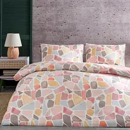 Постільна білизна Alvy Pink Ранфорс / простирадло на резинці Tac pbe0051676