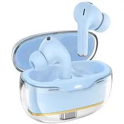 Навушники бездротові Hoco TWS EW54 вакуумні синій