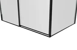 Душова кабіна Eger A Lany 120x80 з піддоном 599-550 Black - мініатюра 4