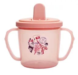 Поїльник-непроливайка Lindo зі складним носиком, 6+ міс., 160 мл, рожевий (Li 736 рож)