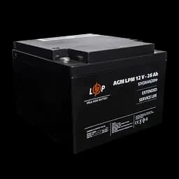 Акумулятор AGM LPM 12V - 26 Ah під болт М5 - мініатюра 4
