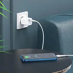 Зарядний комплект Hoco Rigorous charger set N19 Type-C to Lightning cable 25W білий - мініатюра 5