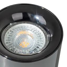 Підсвічування тубус Brille накладне AL-96/1 GU10 BK/CH IP20 MR16 26-840 - мініатюра 8