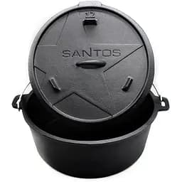 Голландська піч казан жаровня Santos 11 л без ніжок (897115) - мініатюра 2