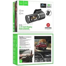 Відеореєстратор Hoco DV8 2K display hidden driving recorder (комплект із задньою камерою) - мініатюра 7