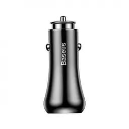 Автомобільний зарядний пристрій Baseus Gentry 2USB QC3.0 4.2A CCALL-GC01 Black - мініатюра 2