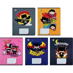 Набор тетрадей Kite DC Comics А5 в линейку 12 листов 25 шт. (DC24-234)