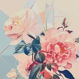 Алмазна мозаїка Рожевий рай HEE16313 30х30 см