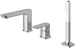 Змішувач на борт ванни Kohlman Foxal chrome QB241F Хром