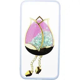 Чохол-накладка Toto TPU Case Decorative Stones IPhone 7 Plus/8 Plus Rose Flower Purple