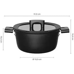 Уцінка. Каструля Fiskars Hard Face 3.5 л 22 см (1052227)  - мініатюра 7