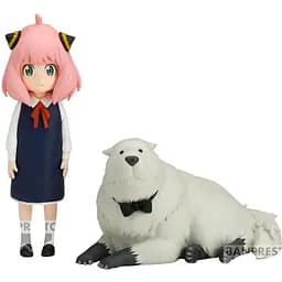 Фігурка Bandai Spirits Сім'я шпигуна Аня Форджер Spy Family Anya Forger and Bond Forger 15 см SF AF A BF