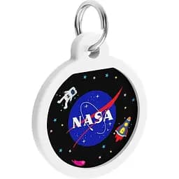 Адресник для собак і котів Waudog Smart ID з QR паспортом NASA, S, діаметр 25 мм - мініатюра 4