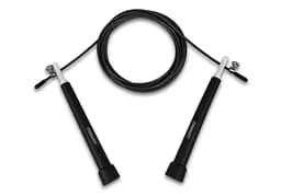Скоростная скакалка EasyFit Speed Cable Rope 3 м со стальным тросом черна