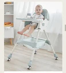 Стульчик для кормления + кресло-качалка 2в1 Оливковый цвет