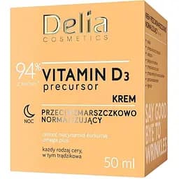 Крем нічний Delia Cosmetics Vitamin D3 проти зморшок 50 мл - мініатюра 2