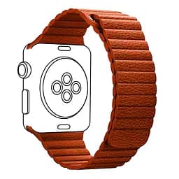 Ремінець ArmorStandart Leather Loop для Apple Watch 49/46/45/44/42 (Series 1-3) Orange (ARM57837)