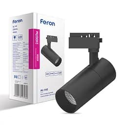 Светодиодный трековый светильник Feron AL140 30Вт 4000K черный