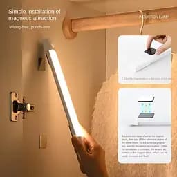 Сенсорний світильник LED з датчиком руху MZ-L3201 (37*22,5*200mm) White - мініатюра 2