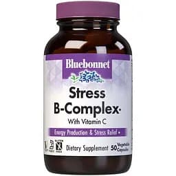 Комплекс вітамінів групи В Bluebonnet Nutrition Stress B-Complex, 50 вегакапсул
