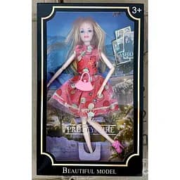 Лялька Metr+ Модниця на шарнірах 4 види (ZR-603-603A). З аксесуарами 30 см Червона