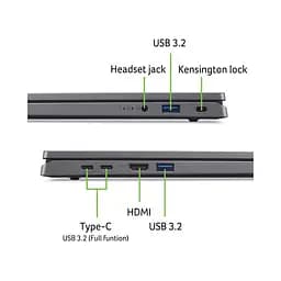 Ноутбук Acer Aspire Go 17 AG17-31P-3137 (NX.J8ZEU.00B) Steel Gray - мініатюра 9