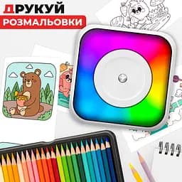 Портативний термальний принтер JETIX Mini Printer Student 2 з Bluetooth і нічником для термодруку без чорнила - мініатюра 7