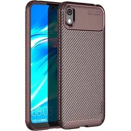 Чехол-накладка iPaky Carbon Fiber Series/Soft TPU Case HuAwei Honor 8S Brown