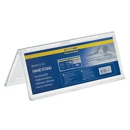 Іменна табличка Buromax двостороння 200х72 мм прозора (BM.6413-00)