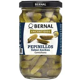 Корнішони Bernal Encurtidos Pepinillos Sabor Anchoa зі смаком анчоуса 300 г