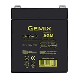 Акумуляторна батарея для ДБЖ Gemix AGM 12 V / 5 А*ч (LP12-5)