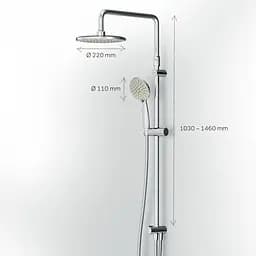 Душова система без змішувача AM.PM Gem ShowerSpot F0790000 - мініатюра 10