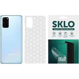 Захисна плівка SKLO Back тил Transp. для Samsung Galaxy A8s Прозорий / Соты