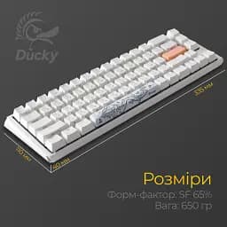 Клавіатура Ducky One 3 SF Cherry MX Red RGB White (DKON2167ST-RUAPXPWWWSC1) UA [126036] - мініатюра 3