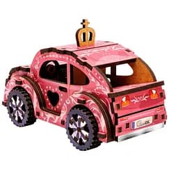 Дерев'яний 3D конструктор Turbo Princess PuzzleOk Puz-00969 70 деталей - мініатюра 6