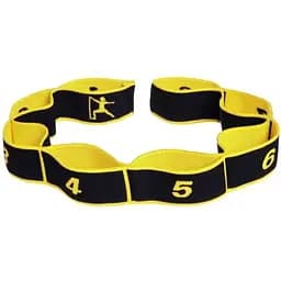 Еспандер стрічковий EasyFit Medium із петлями для тренувань жовтий (EF-1683-Y)