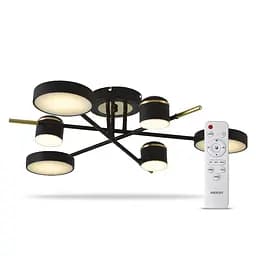 Світлодіодна люстра Ardero AL6122ARD STORIA 45Вт чорний золото