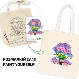 Набір екосумка-розмальовка „Політ над хмарами“ бавовна 220 г/м2 38х42см ROSA Talent [CD] - мініатюра 4