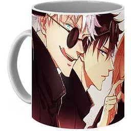 Кружка GeekLand Магическая Битва Jujutsu Kaisen герои в очках JK.02.08 330 мл