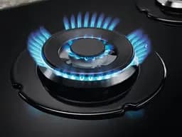 Варильна поверхня газова на склі Electrolux 60 см чугун чорний - мініатюра 5
