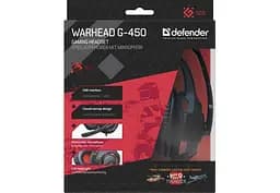 Гарнітура Warhead G-450 Red-Black Defender teh0027101 - мініатюра 8