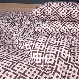 Простирадло MirSon Ranforce Elite Abstract Brown 180 x 220 см (2200013165538) - мініатюра 4